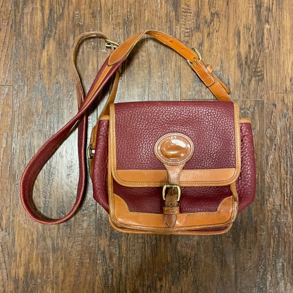 Dooney & Bourke Bags Vintage Dooney Bourke Maroon Leather Crossbody